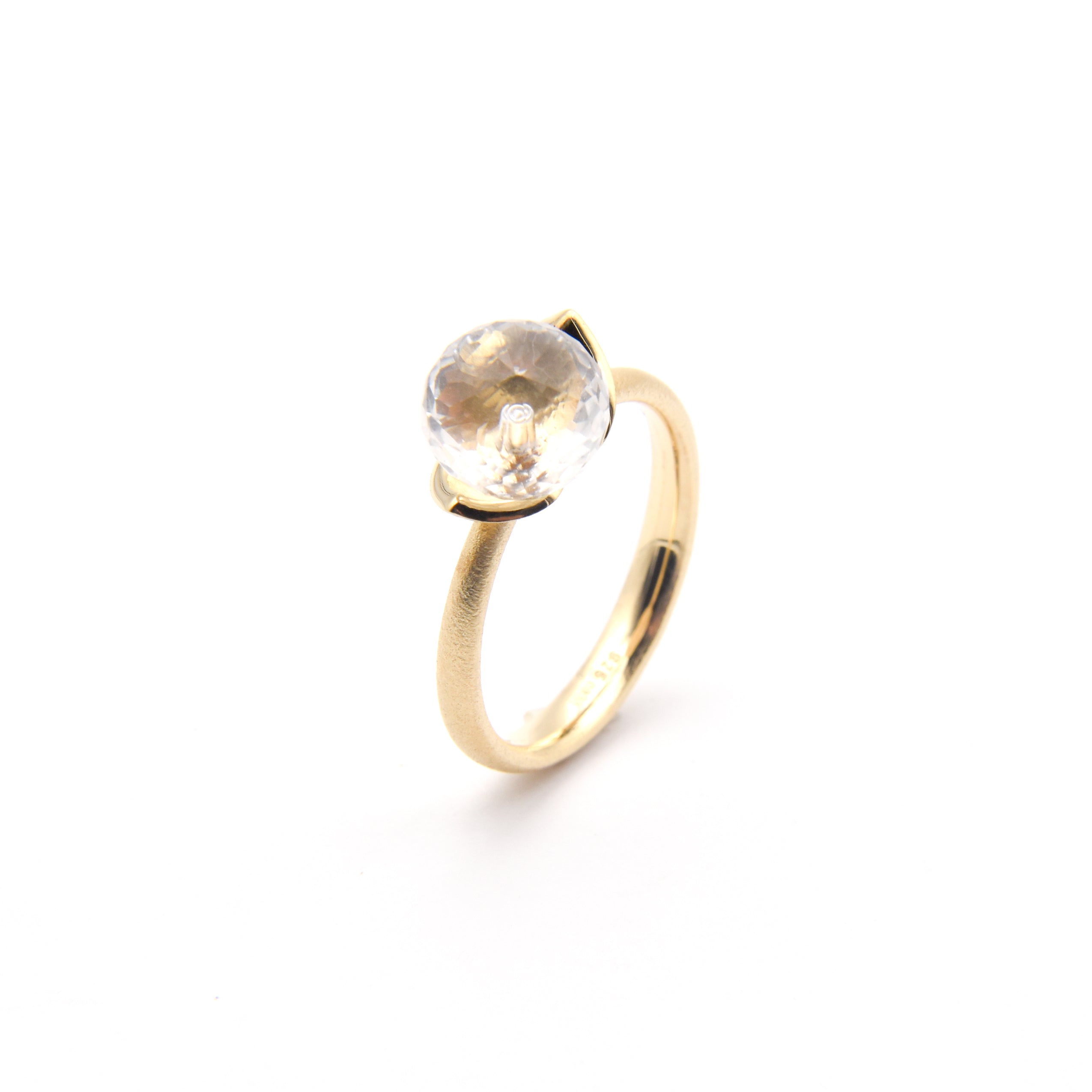 Dolce ring "smal" met bergkristal 925/-