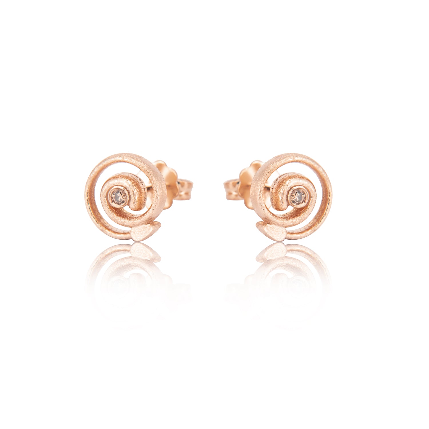 Boucles d'oreilles Grace 925/- avec brillant