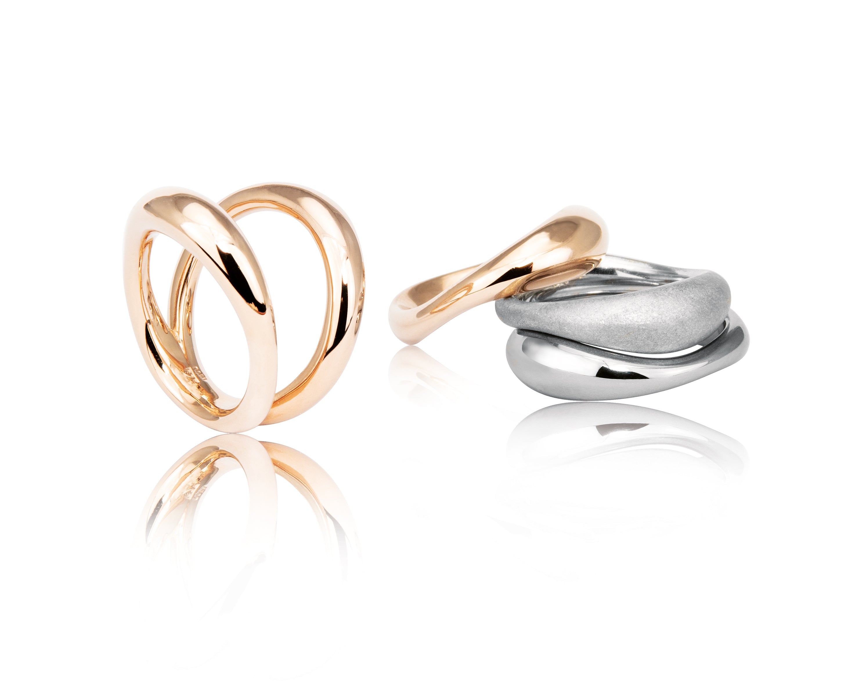Sluten ring "dubbel" 925/-