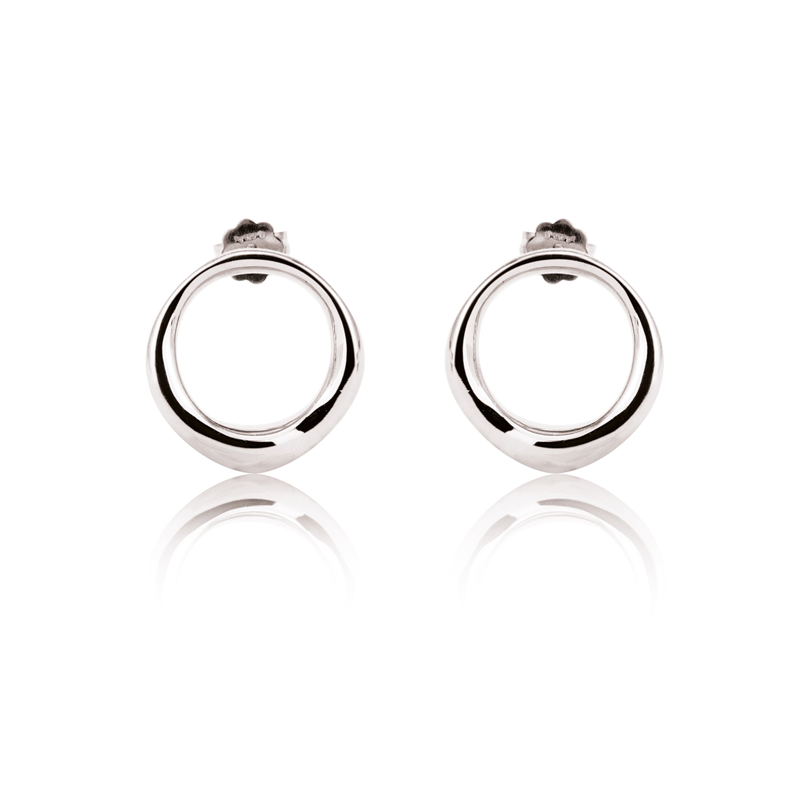 Closed earrings circle "medium" 925/-