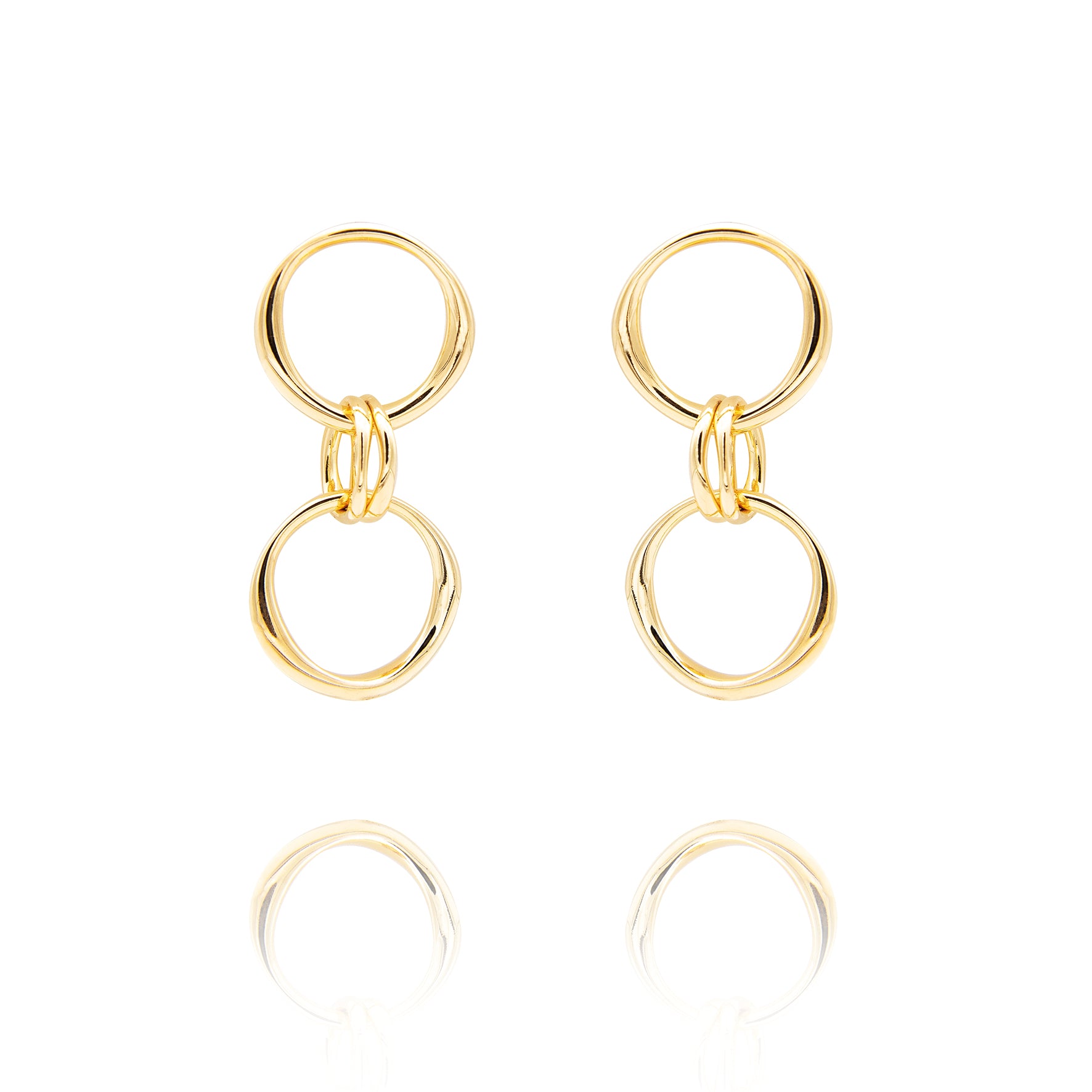 Closed Boucle d'oreille "two" 925/-