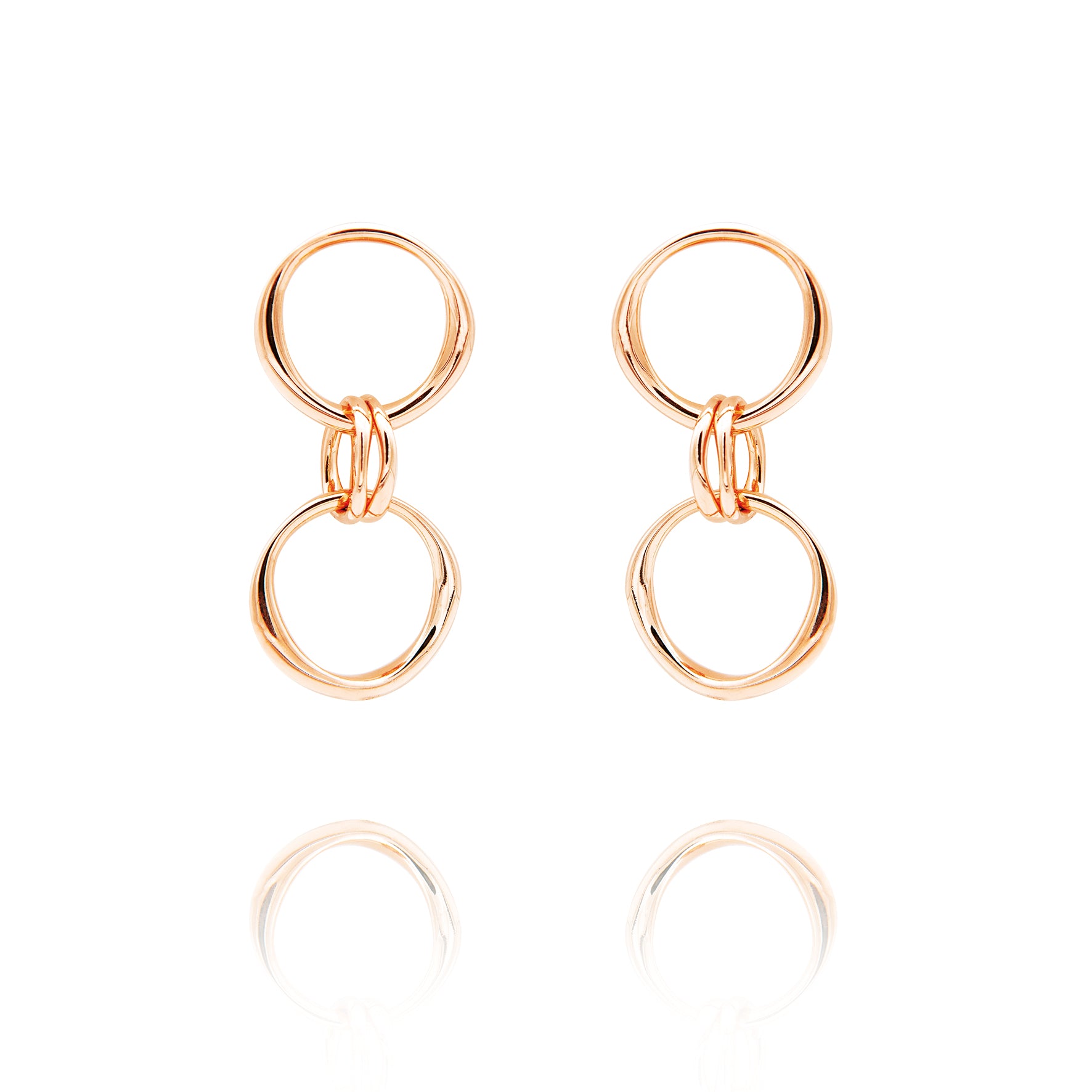 Closed Boucle d'oreille "two" 925/-