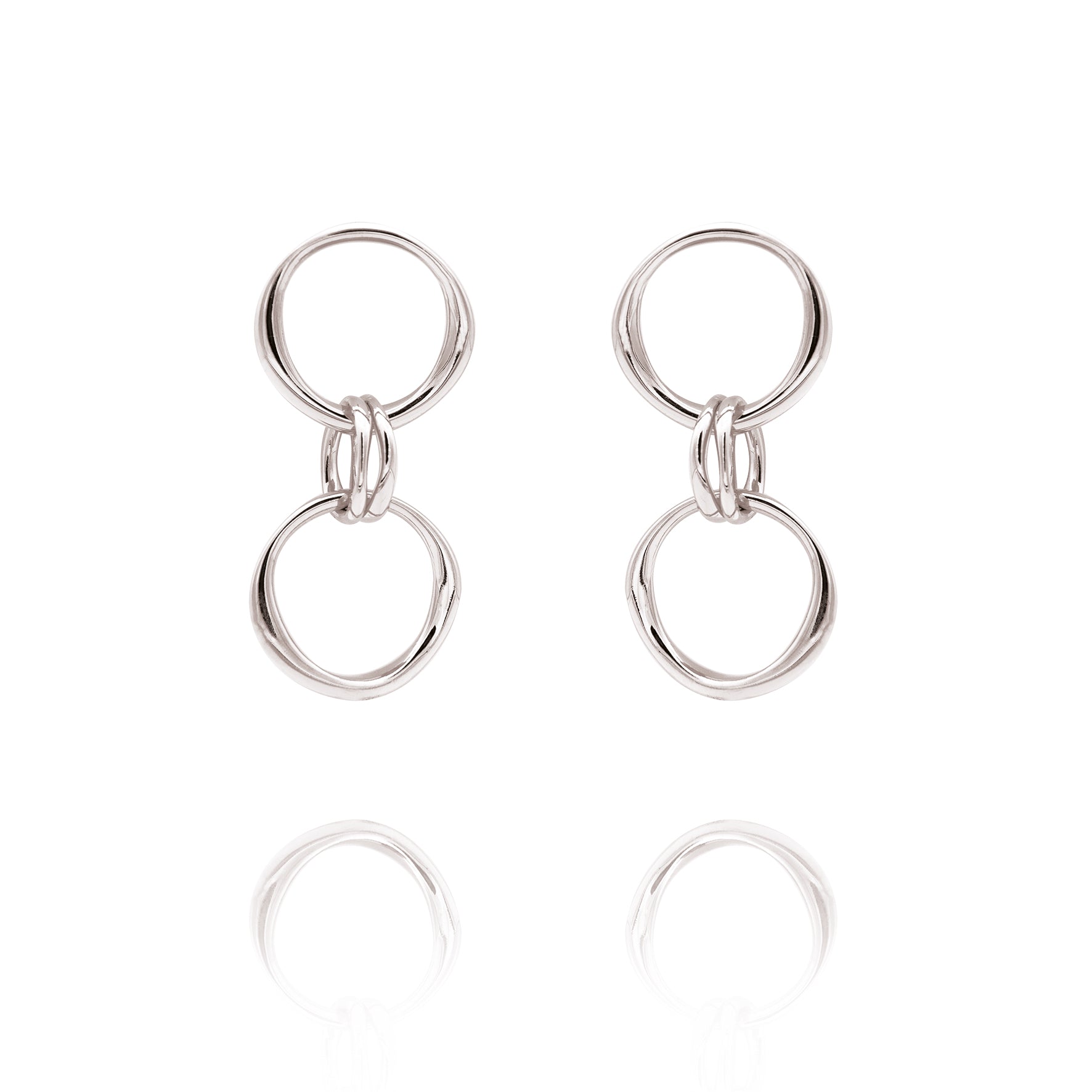 Closed earring "two" 925/-