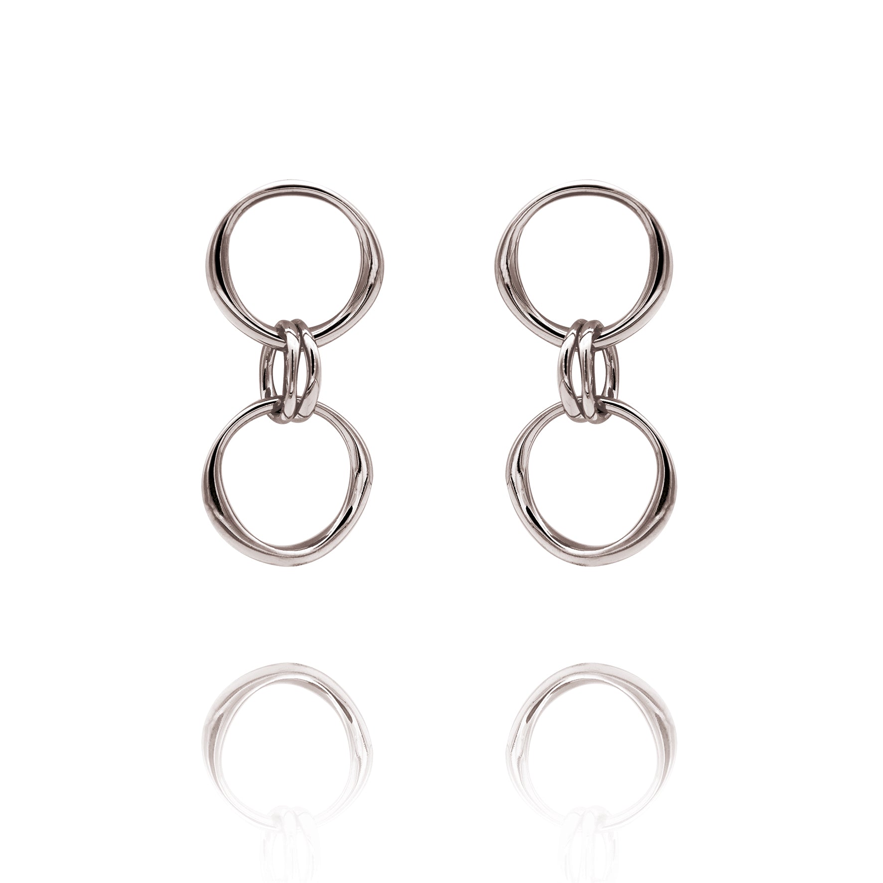 Closed earring "two" 925/-