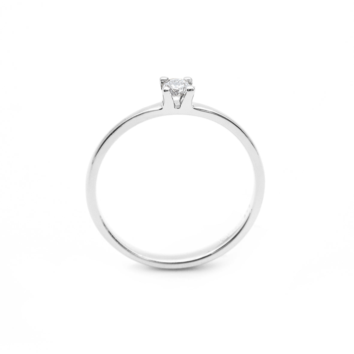 Promise Bague "1" en or avec brillant 0.10ct.